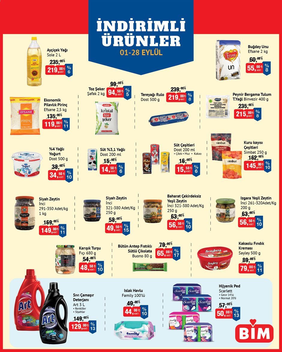 BİM 1 Eylül 2026 aktüel katalog sayfa 1