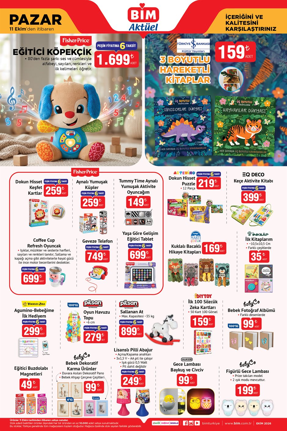 BİM 11 Ekim 2026 aktüel katalog sayfa 3