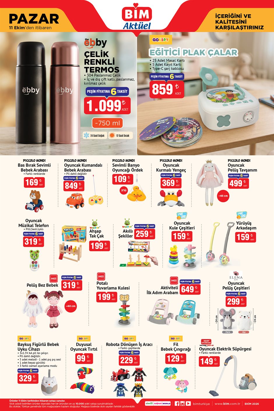 BİM 11 Ekim 2026 aktüel katalog sayfa 4