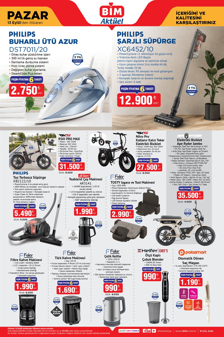 BİM 13 Eylül 2026 aktüel katalog sayfa 2