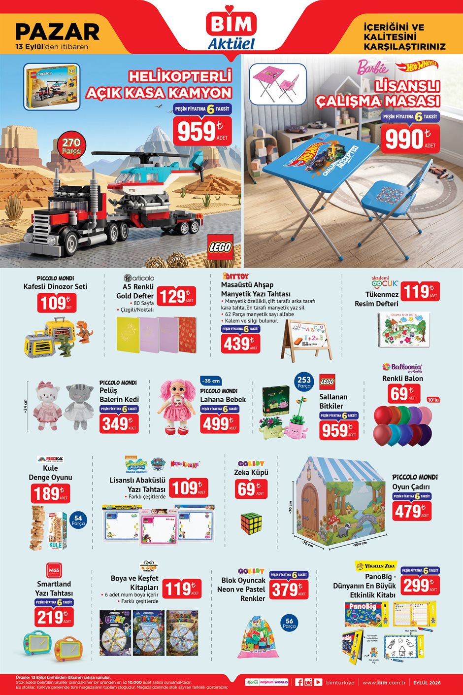 BİM 13 Eylül 2026 aktüel katalog sayfa 3