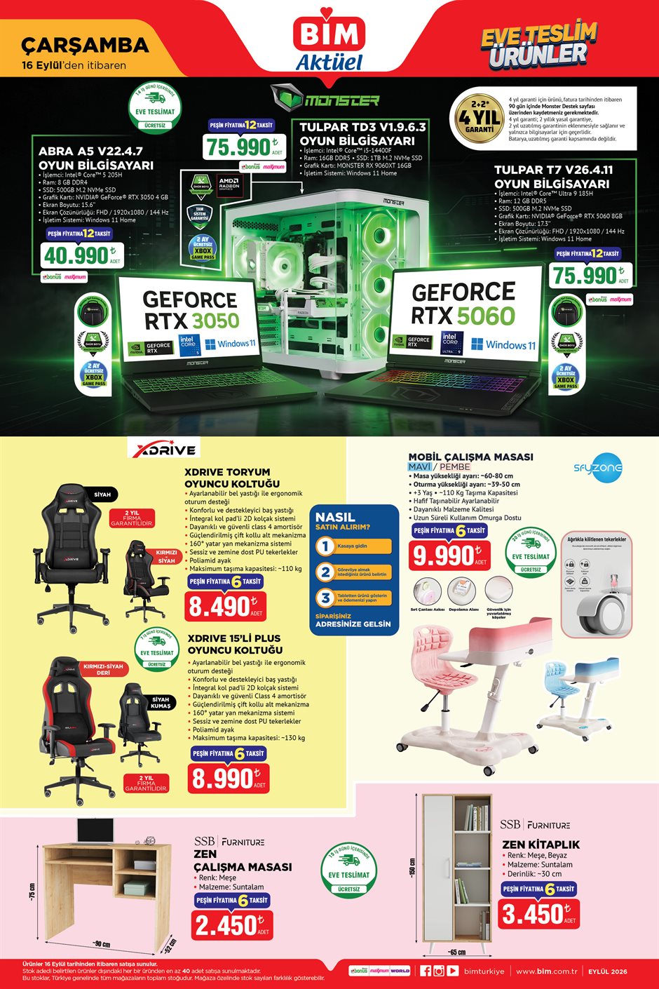 BİM 16 Eylül 2026 aktüel katalog sayfa 1
