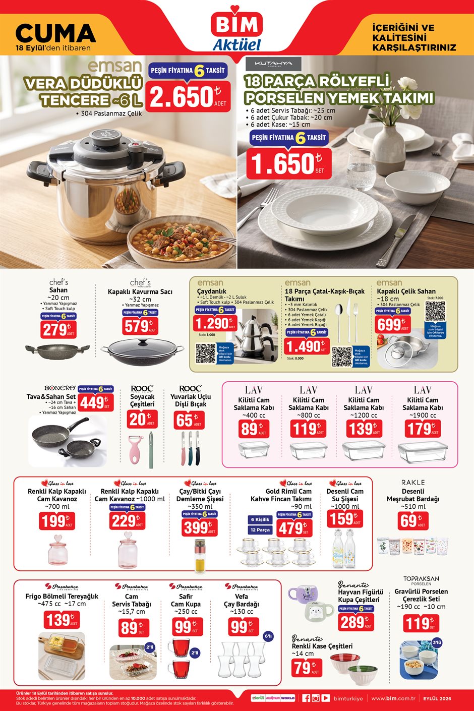 BİM 18 Eylül 2026 aktüel katalog sayfa 3