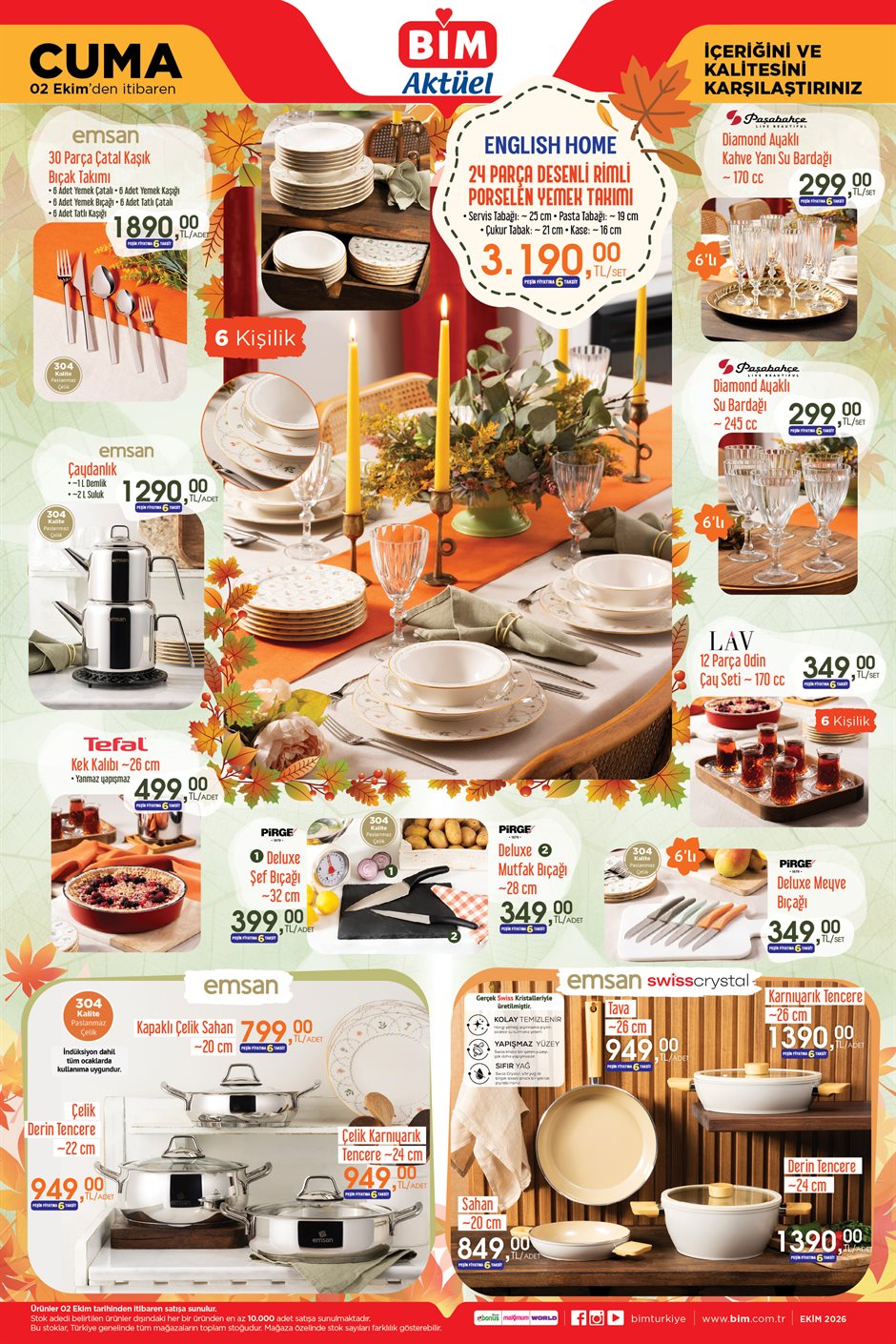 BİM 2 Ekim 2026 aktüel katalog sayfa 1