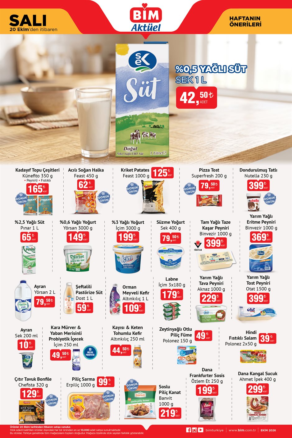 BİM 20 Ekim 2026 aktüel katalog sayfa 3