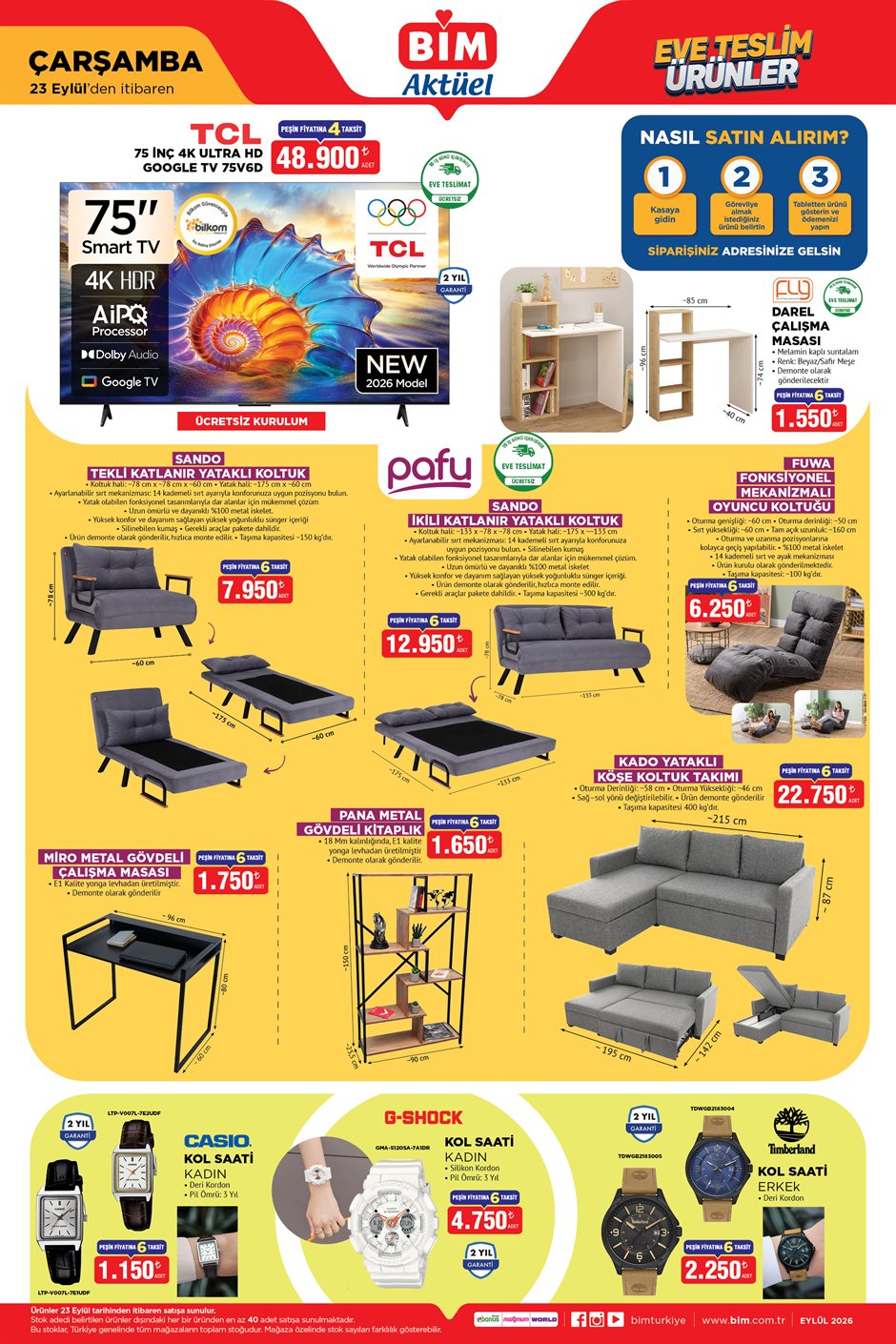 BİM 23 Eylül 2026 aktüel katalog sayfa 1