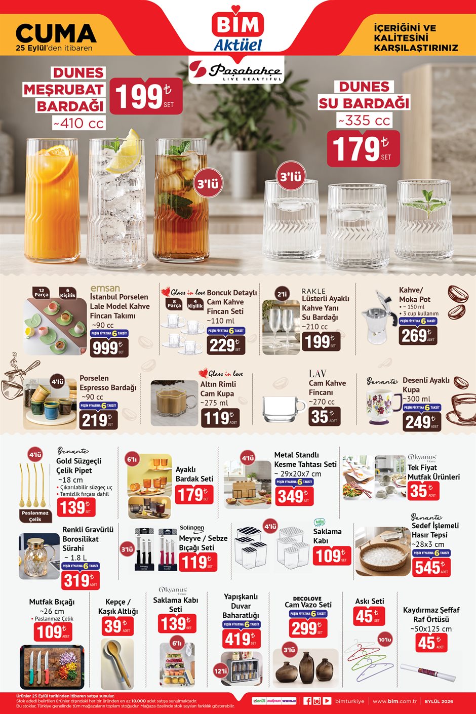 BİM 25 Eylül 2026 aktüel katalog sayfa 1