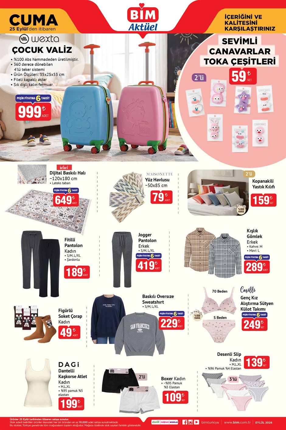 BİM 25 Eylül 2026 aktüel katalog sayfa 3