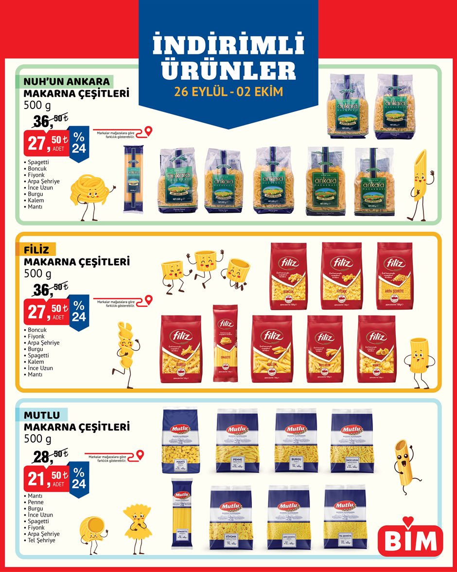BİM 26 Eylül 2026 aktüel katalog sayfa 1