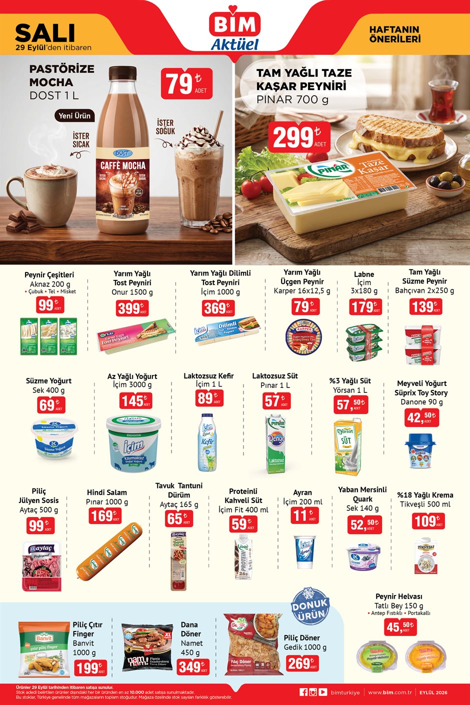 BİM 29 Eylül 2026 aktüel katalog sayfa 1