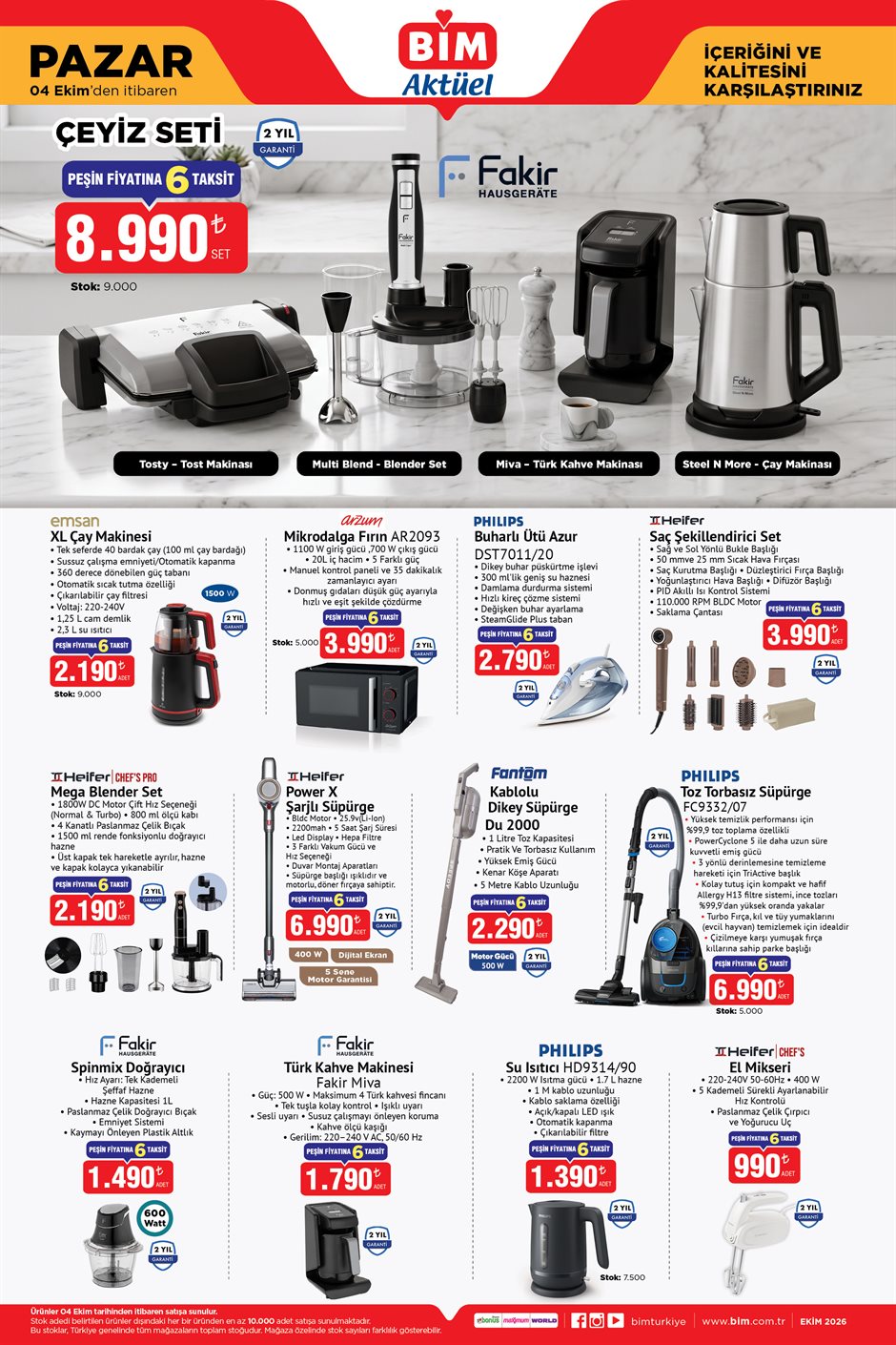BİM 4 Ekim 2026 aktüel katalog sayfa 1