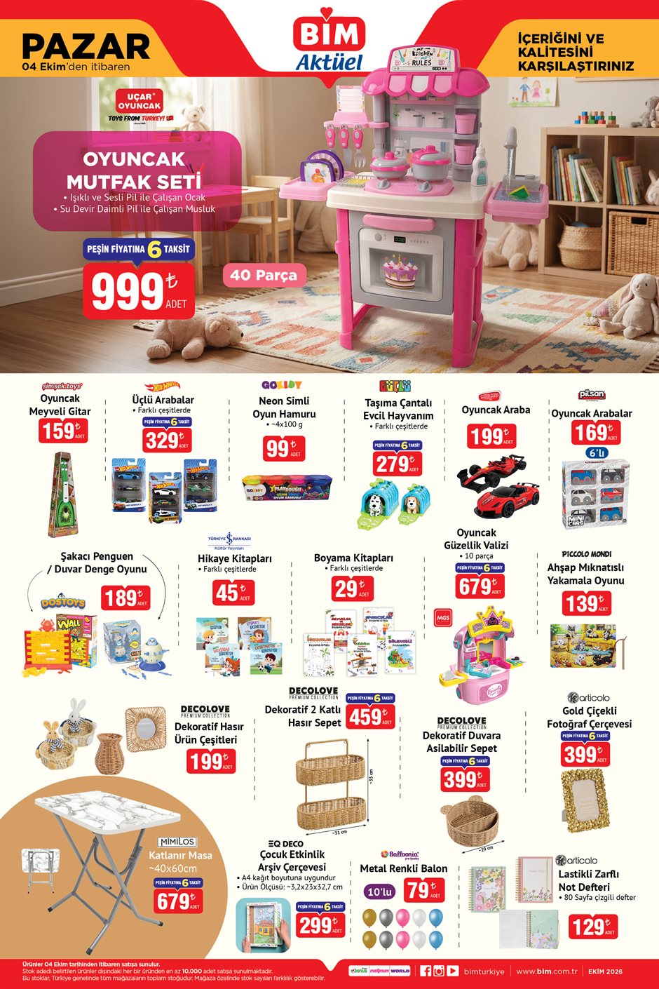 BİM 4 Ekim 2026 aktüel katalog sayfa 3