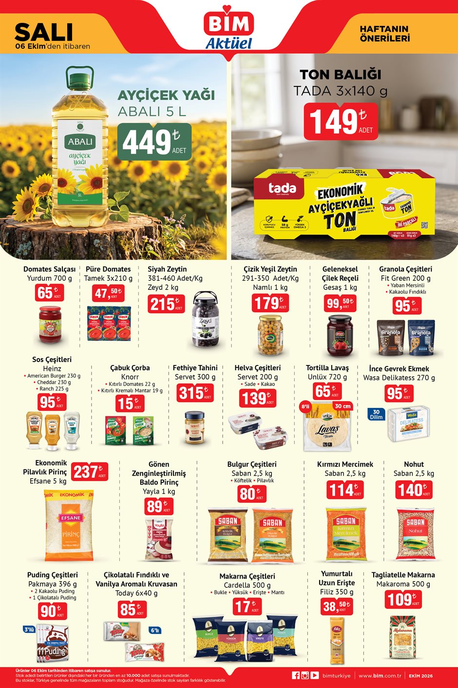 BİM 6 Ekim 2026 aktüel katalog sayfa 3
