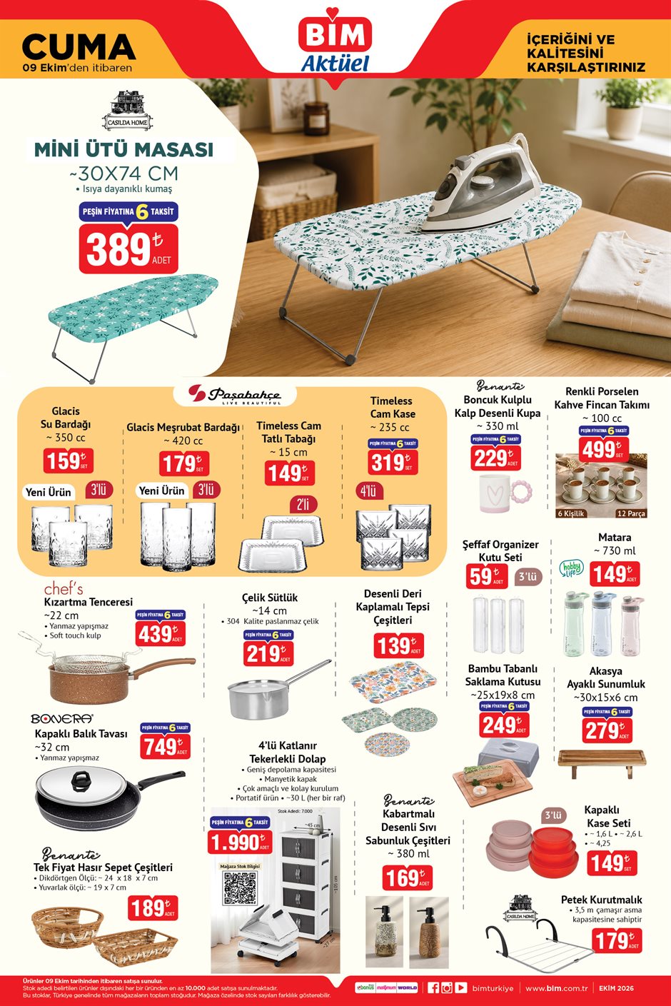 BİM 9 Ekim 2026 aktüel katalog sayfa 1