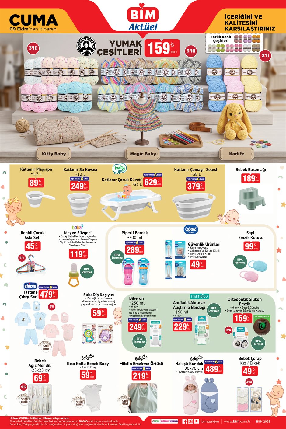 BİM 9 Ekim 2026 aktüel katalog sayfa 3