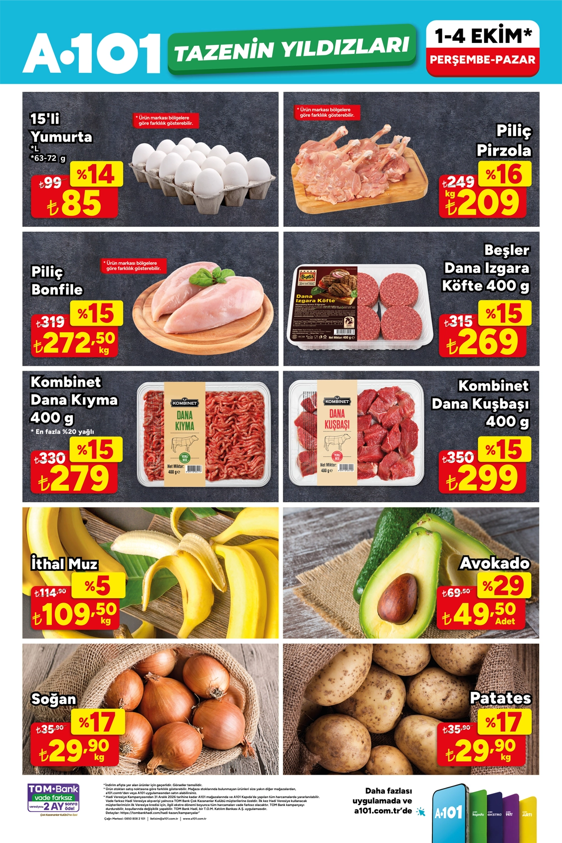A101 1 Ekim 2026 aktüel katalog sayfa 1