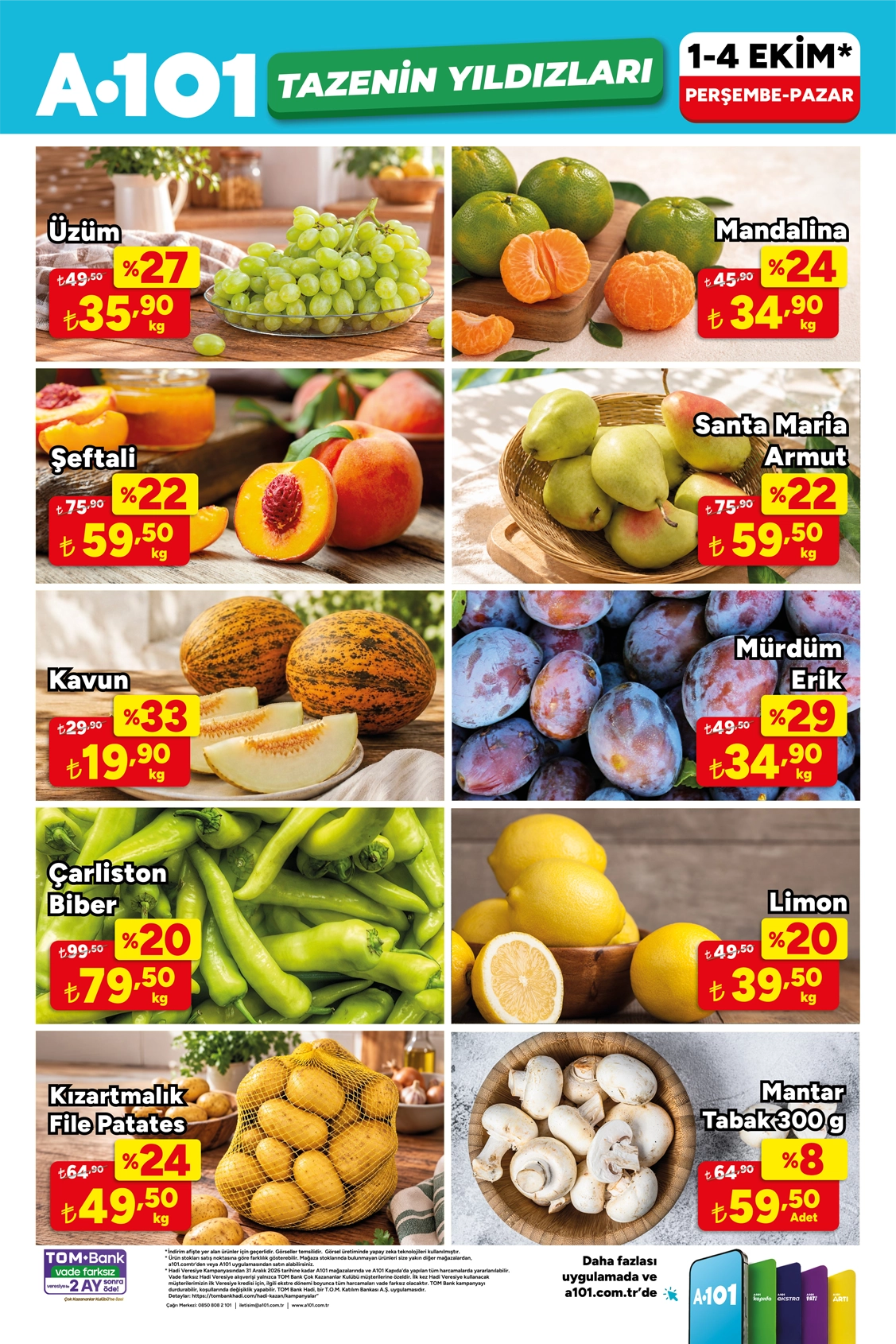 A101 1 Ekim 2026 aktüel katalog sayfa 2