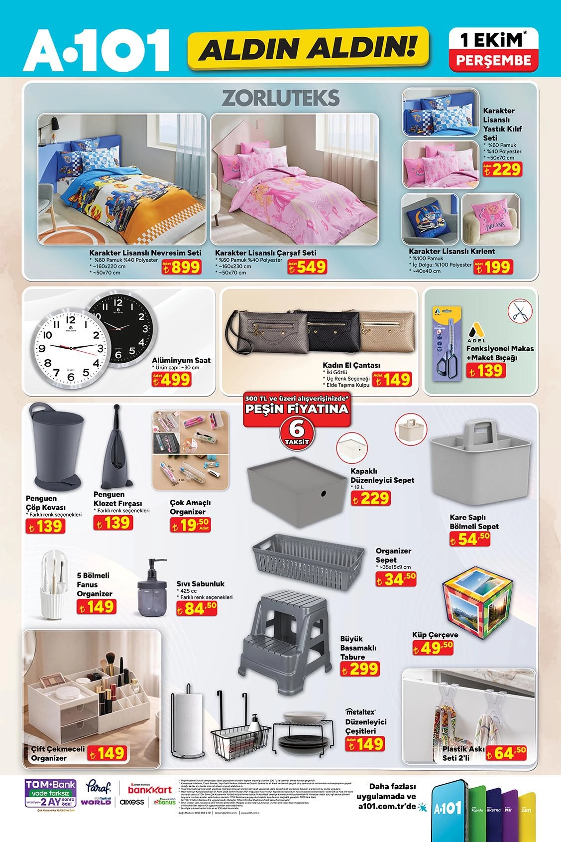 A101 1 Ekim 2026 aktüel katalog sayfa 10