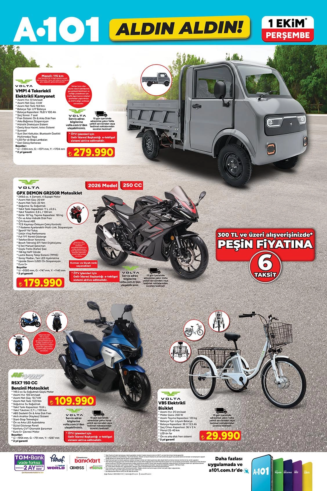 A101 1 Ekim 2026 aktüel katalog sayfa 6