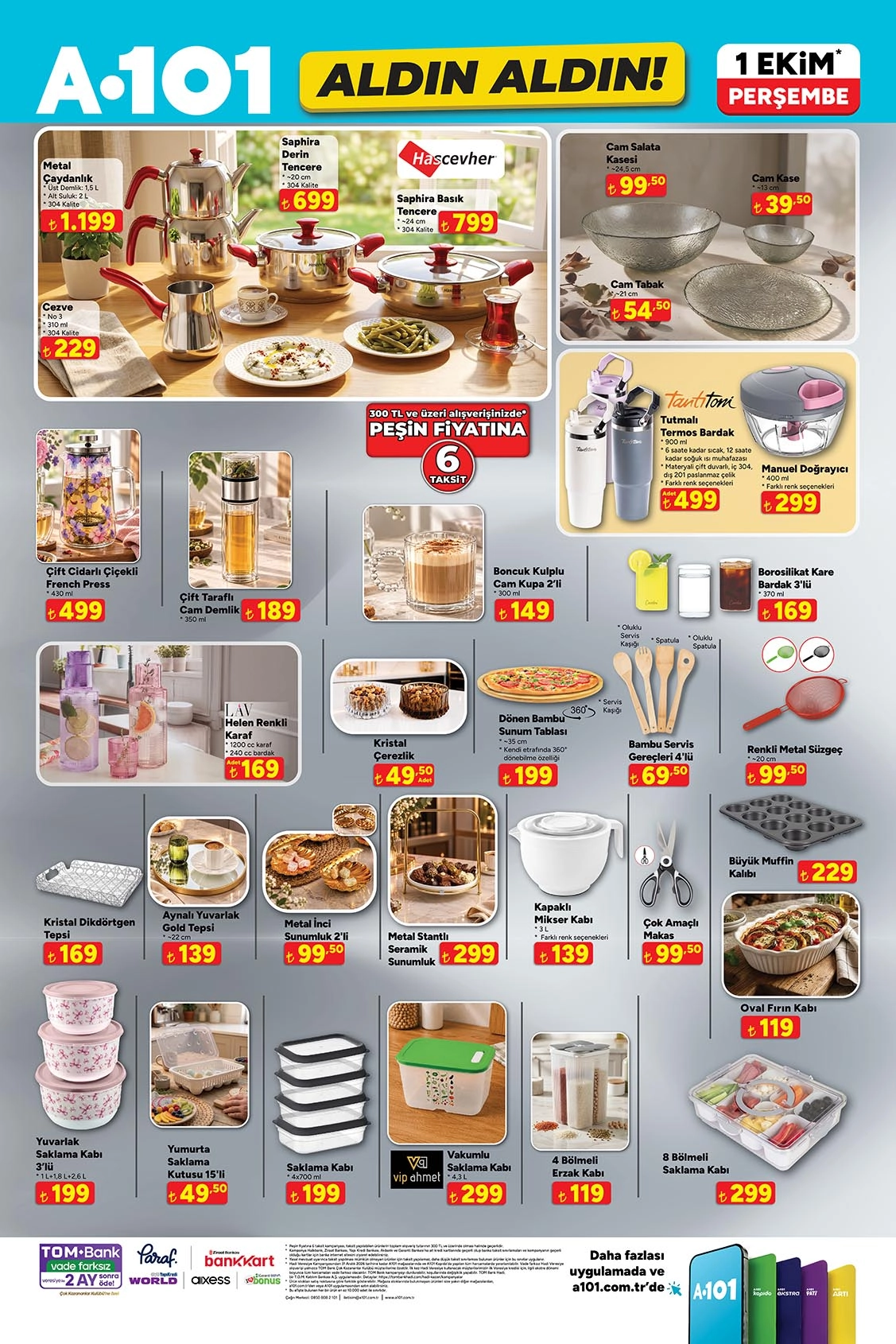 A101 1 Ekim 2026 aktüel katalog sayfa 8