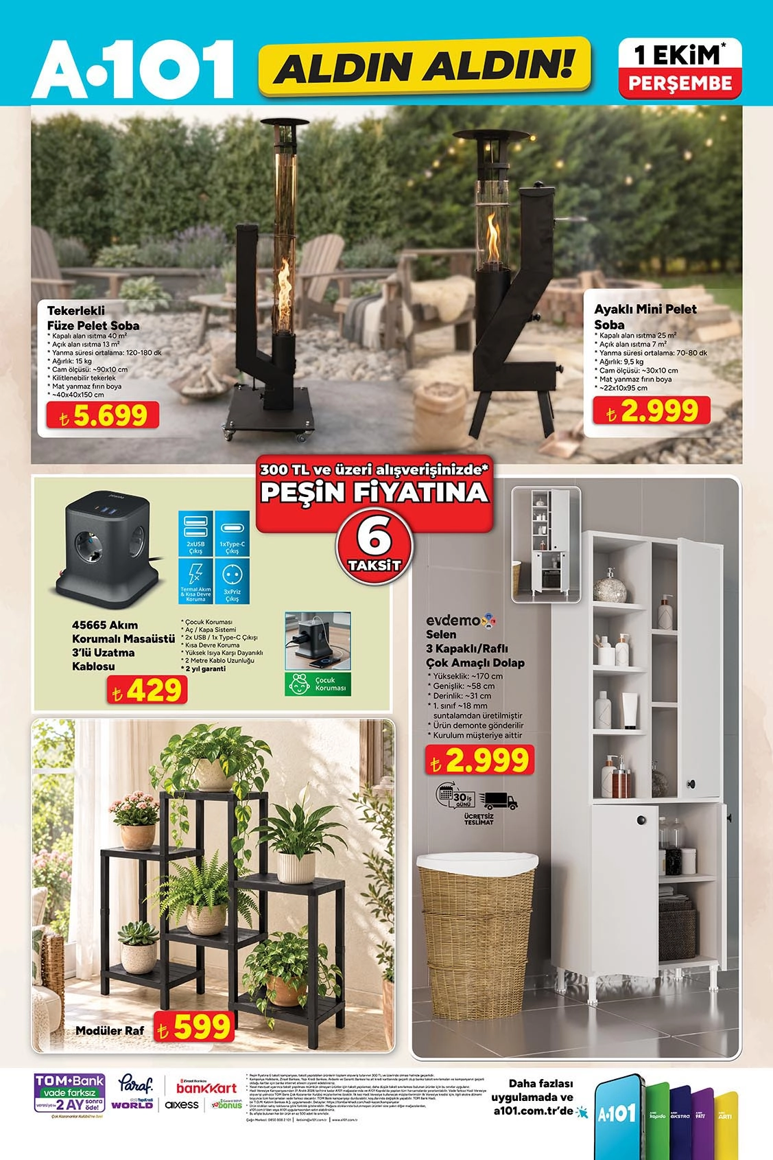 A101 1 Ekim 2026 aktüel katalog sayfa 9