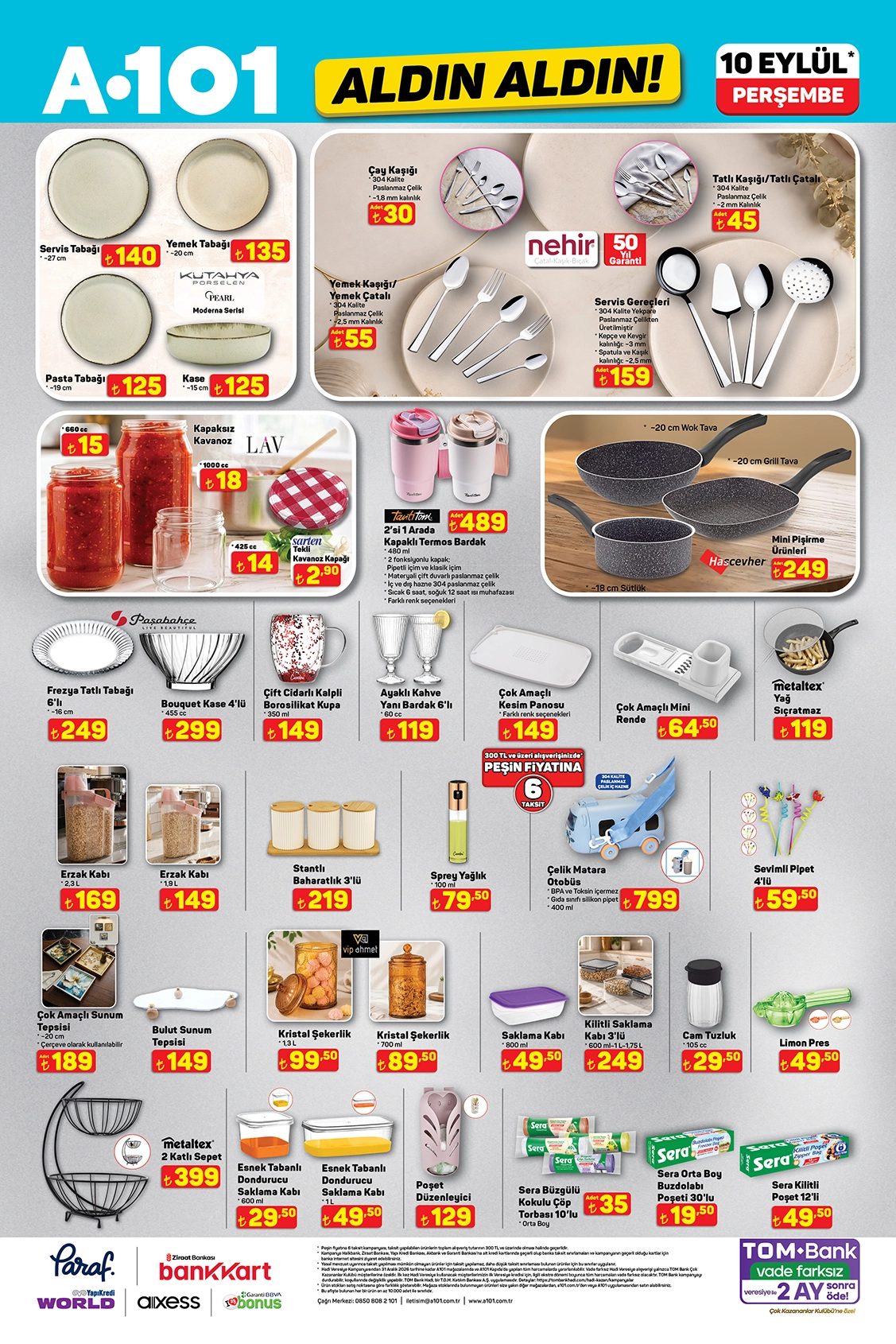 A101 10 Eylül 2026 aktüel katalog sayfa 9