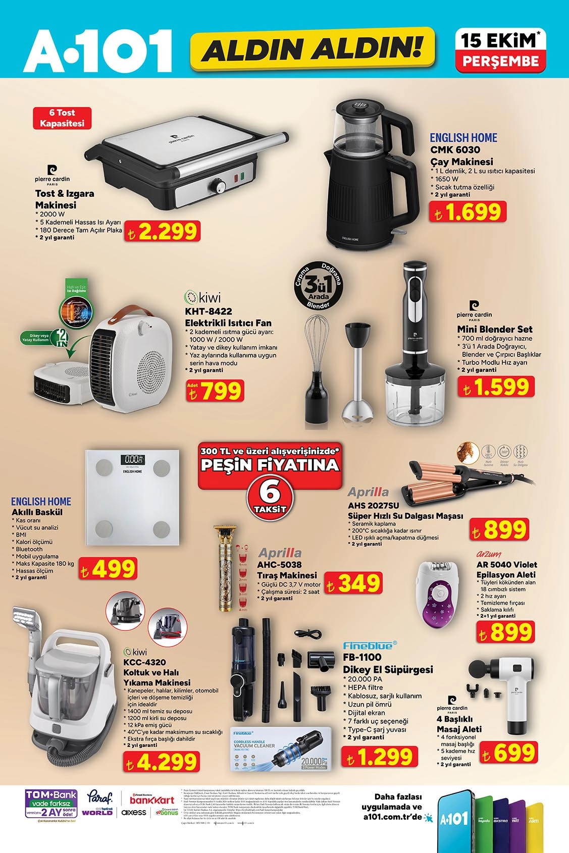 A101 15 Ekim 2026 aktüel katalog sayfa 5