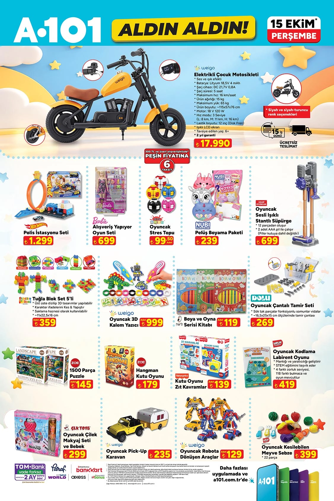 A101 15 Ekim 2026 aktüel katalog sayfa 8