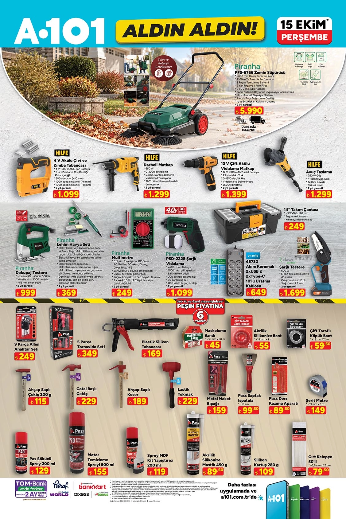 A101 15 Ekim 2026 aktüel katalog sayfa 9
