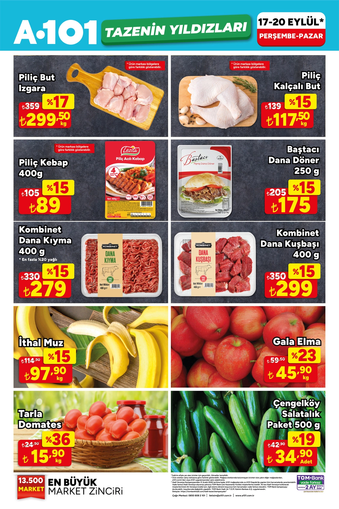 A101 17 Eylül 2026 aktüel katalog sayfa 1