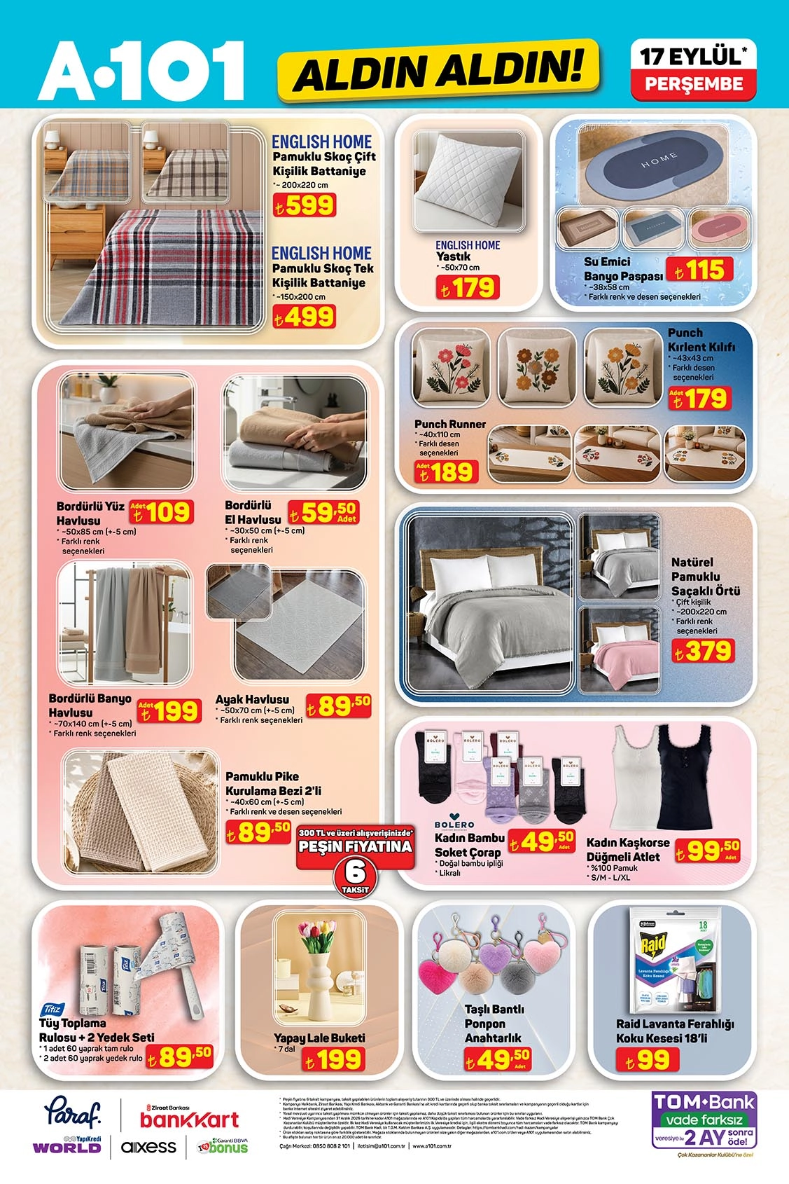 A101 17 Eylül 2026 aktüel katalog sayfa 12