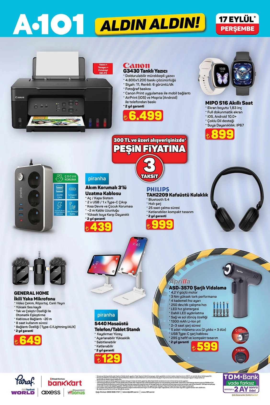 A101 17 Eylül 2026 aktüel katalog sayfa 5