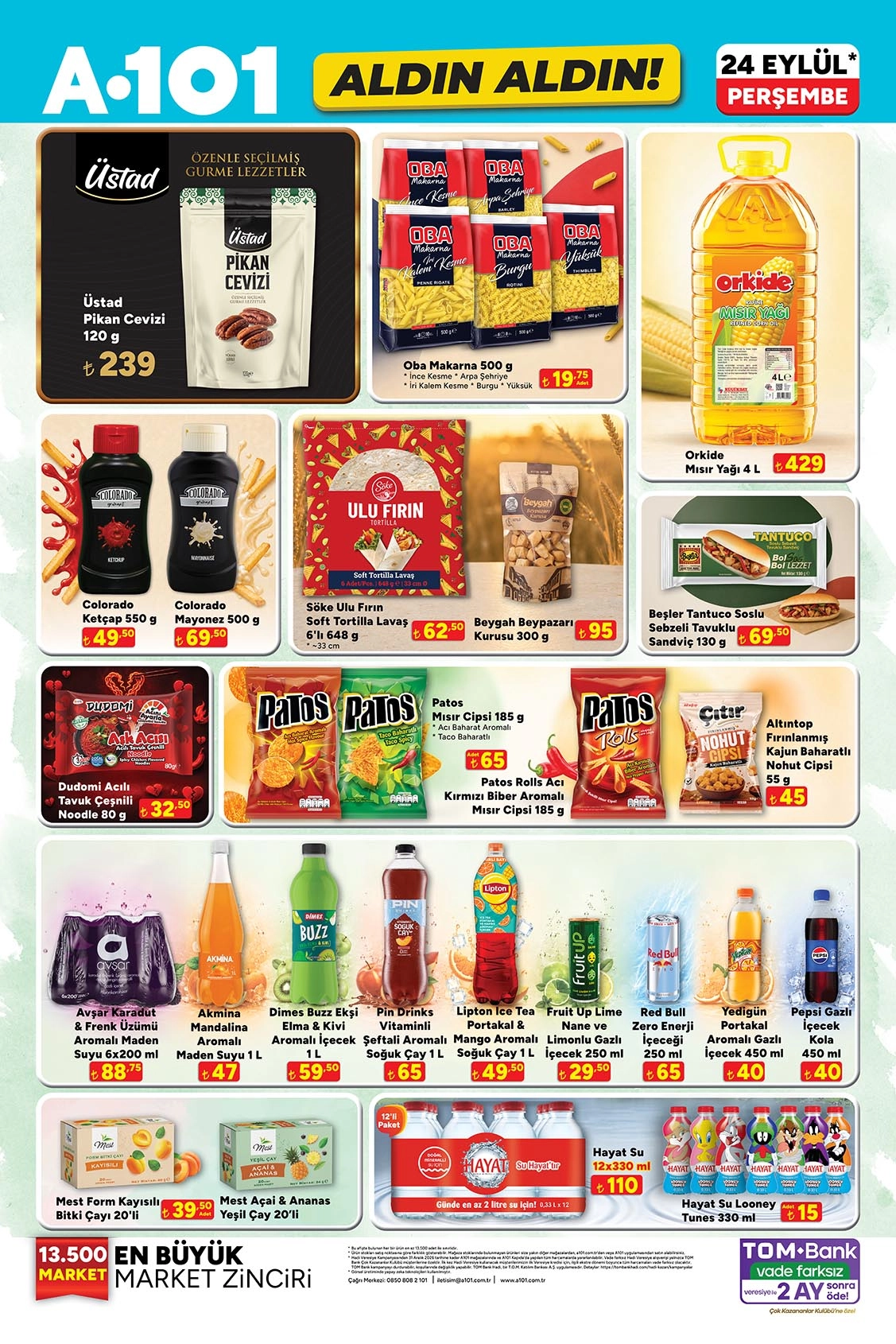 A101 24 Eylül 2026 aktüel katalog sayfa 1