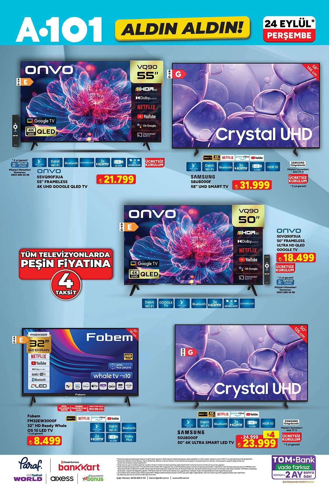 A101 24 Eylül 2026 aktüel katalog sayfa 3