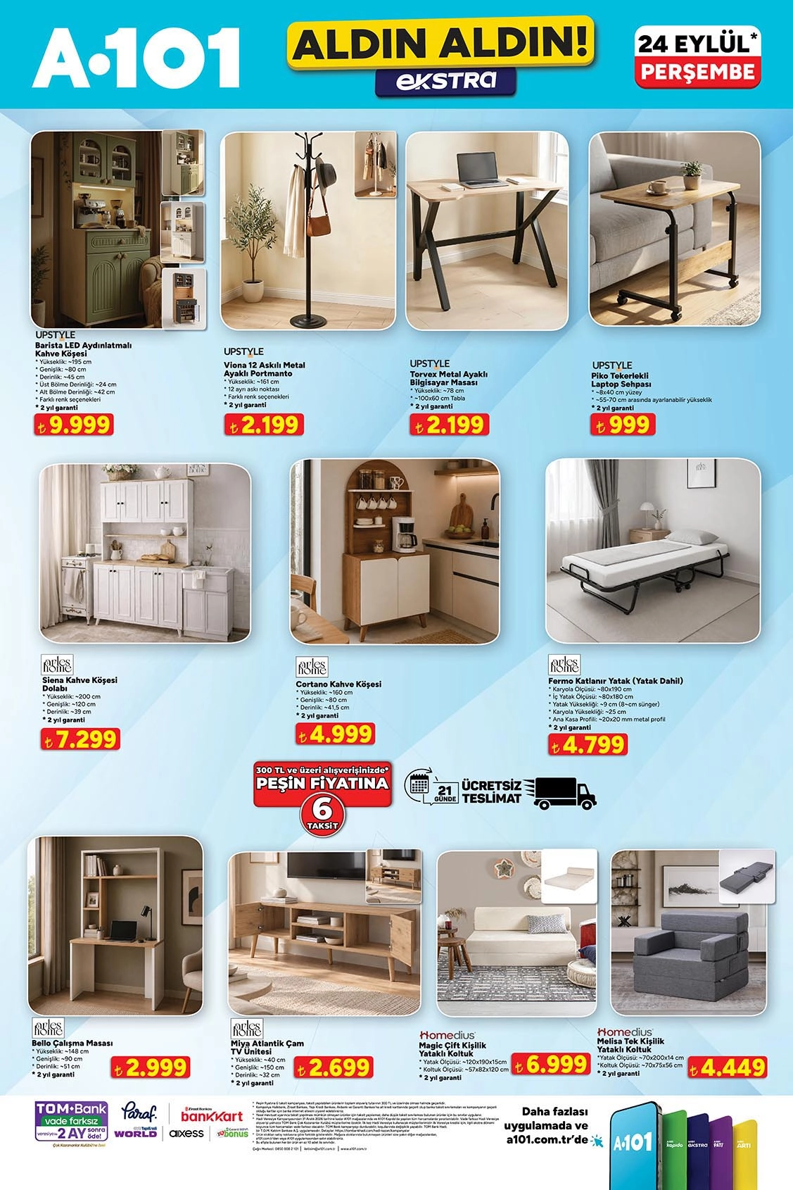 A101 24 Eylül 2026 aktüel katalog sayfa 1