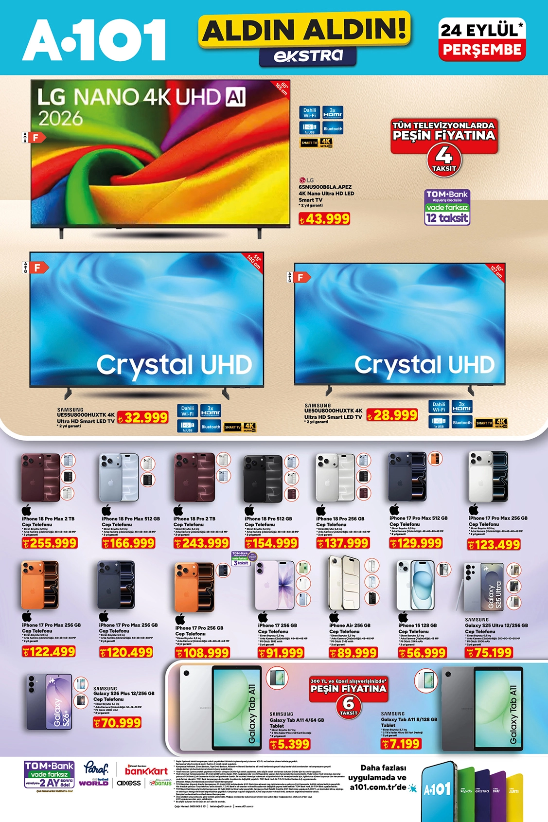 A101 24 Eylül 2026 aktüel katalog sayfa 7
