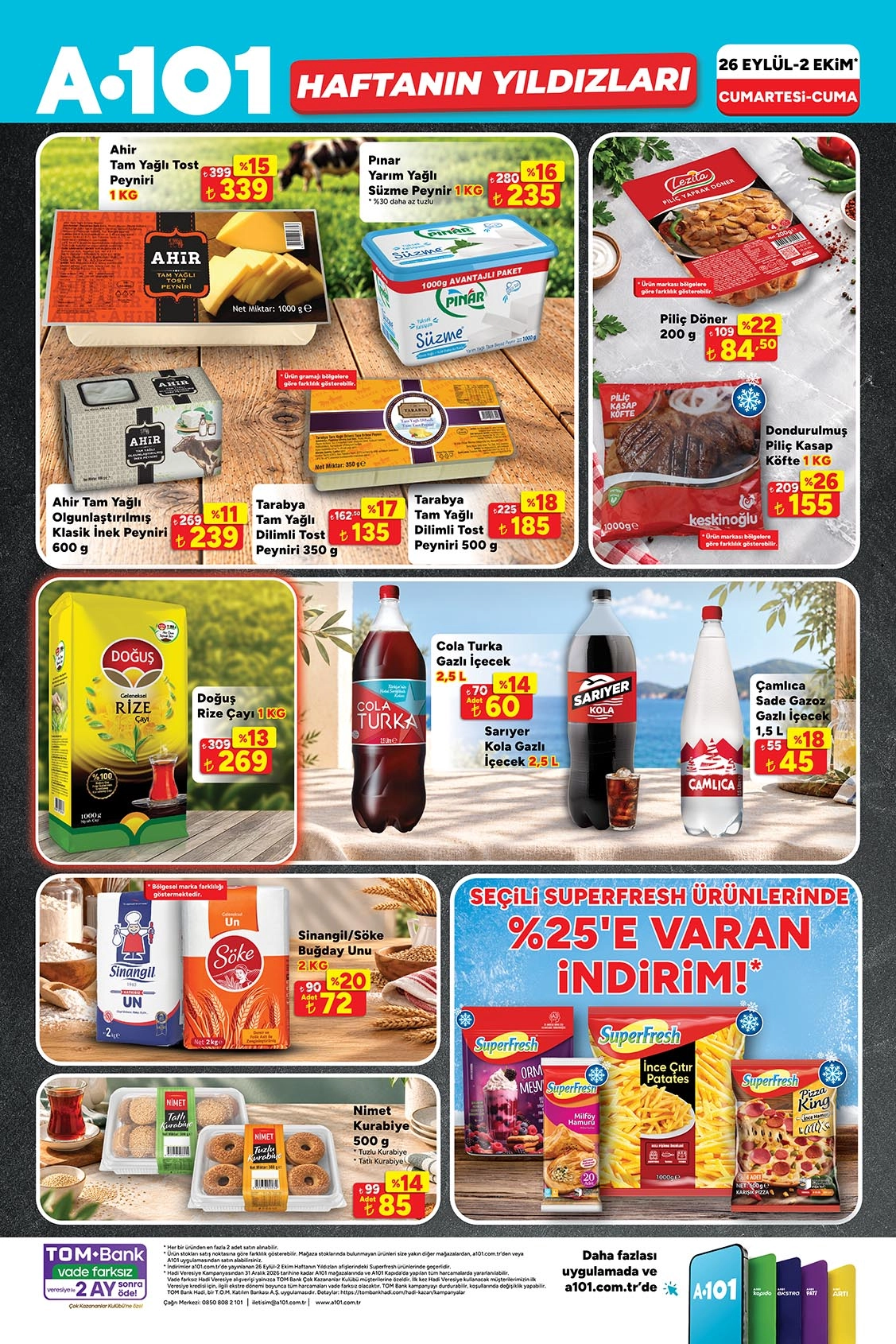 A101 26 Eylül 2026 aktüel katalog sayfa 1