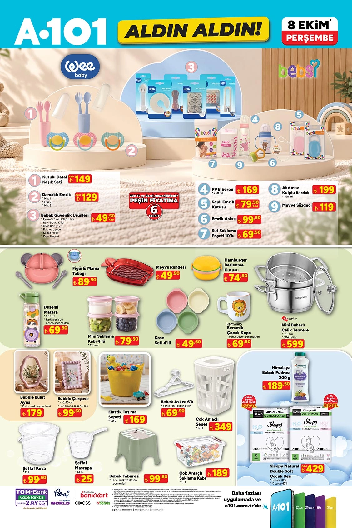A101 8 Ekim 2026 aktüel katalog sayfa 10