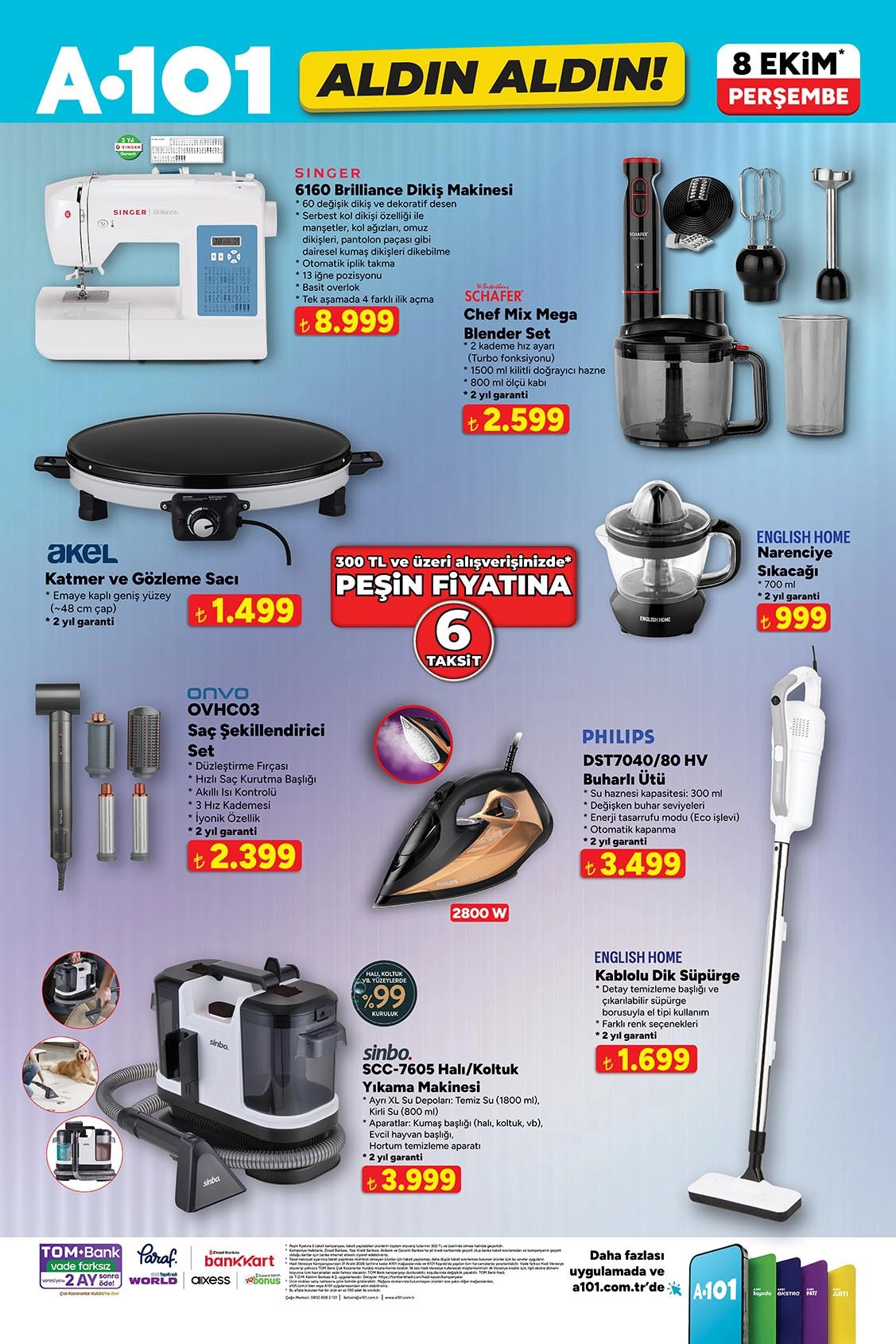 A101 8 Ekim 2026 aktüel katalog sayfa 6