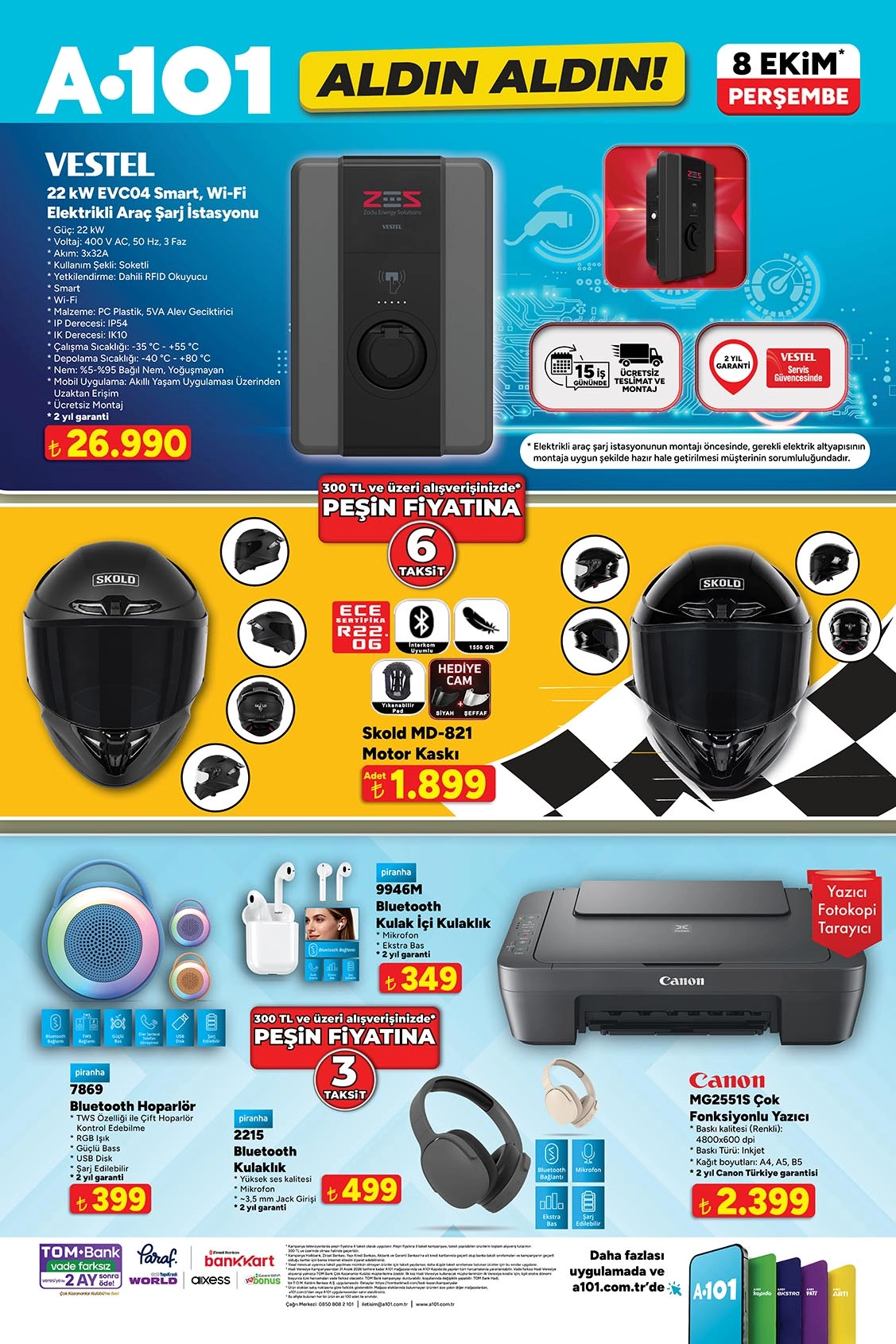 A101 8 Ekim 2026 aktüel katalog sayfa 8