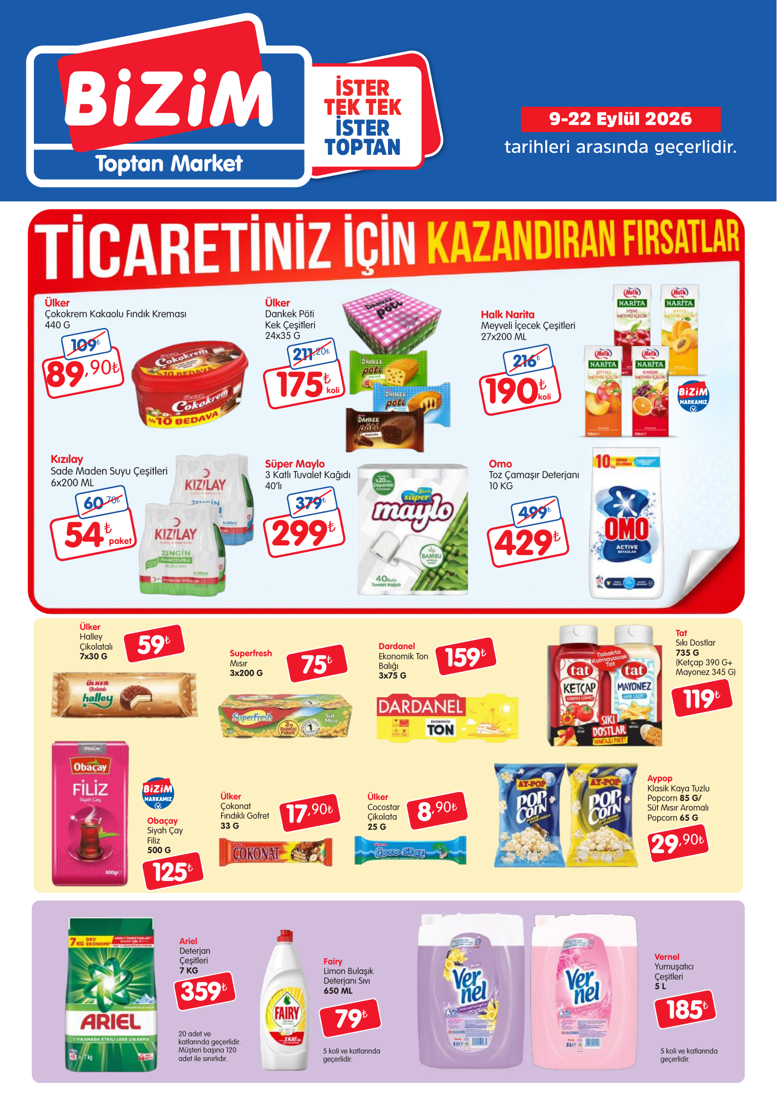 Bizim Toptan Market 9 Eylül 2026 aktüel katalog sayfa 2