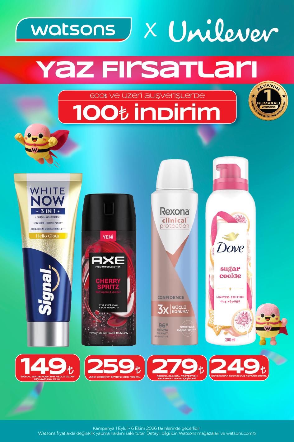Watsons 1 Eylül 2026 aktüel katalog sayfa 4