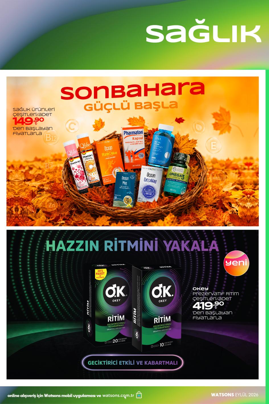 Watsons 1 Eylül 2026 aktüel katalog sayfa 45