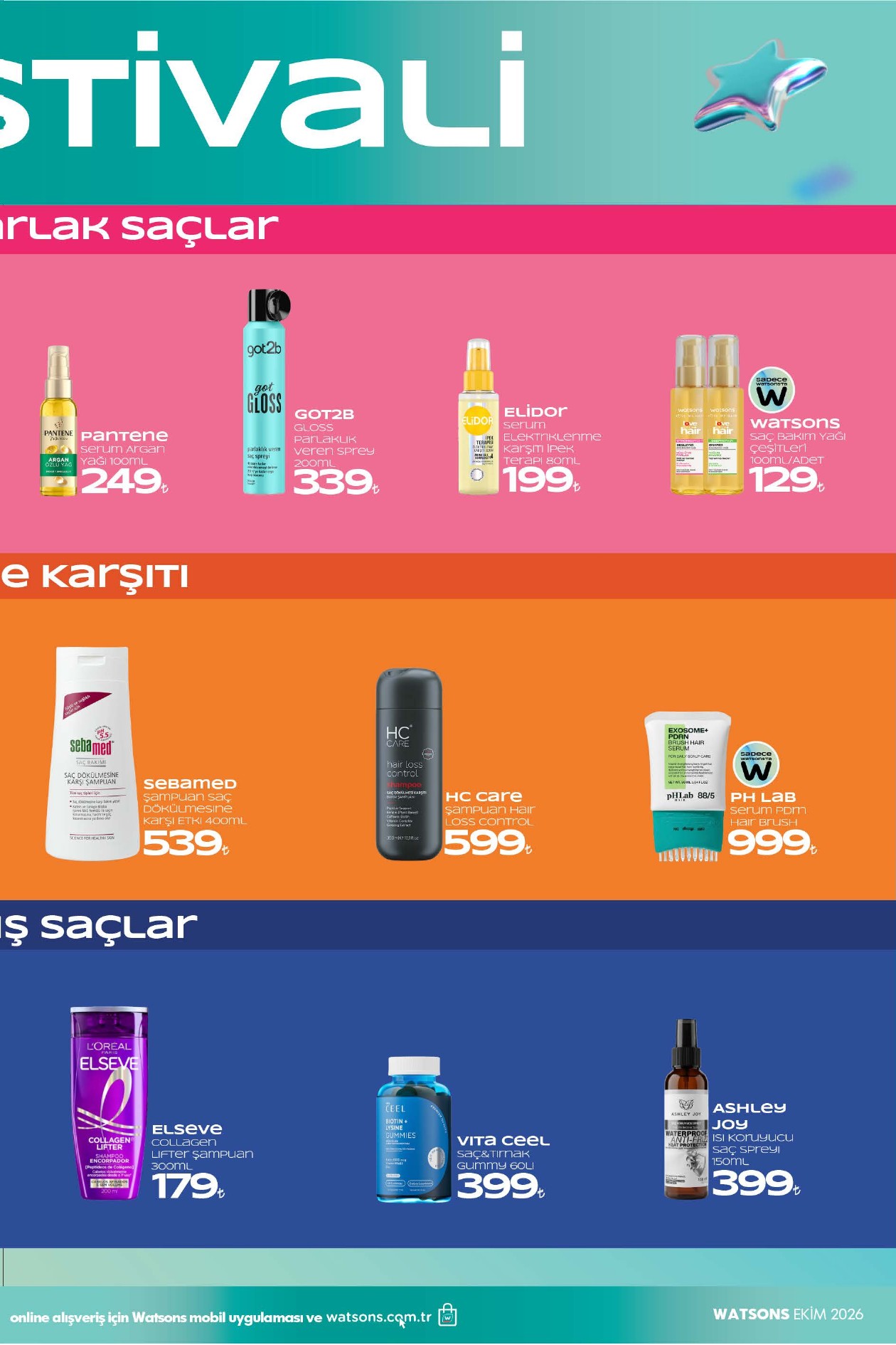 Watsons 7 Ekim 2026 aktüel katalog sayfa 13