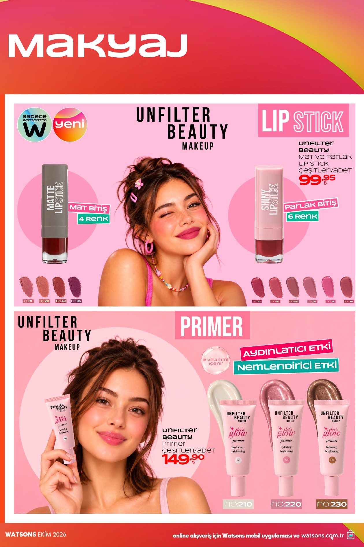 Watsons 7 Ekim 2026 aktüel katalog sayfa 15