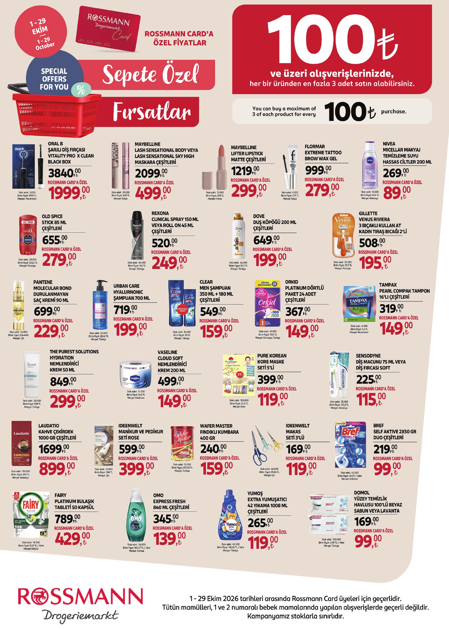 Rossmann 1 Ekim 2026 aktüel katalog sayfa 2